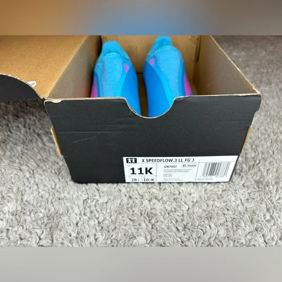 NWT Adidas Kids X Speed Flow .3 LL FG Firm Ground Cleats Size 11K - Picture 8 of 8
